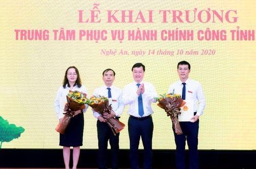 Nghệ An khai trương Trung tâm phục vụ hành chính công Nghệ An khai trương Trung tâm phục vụ hành chính công