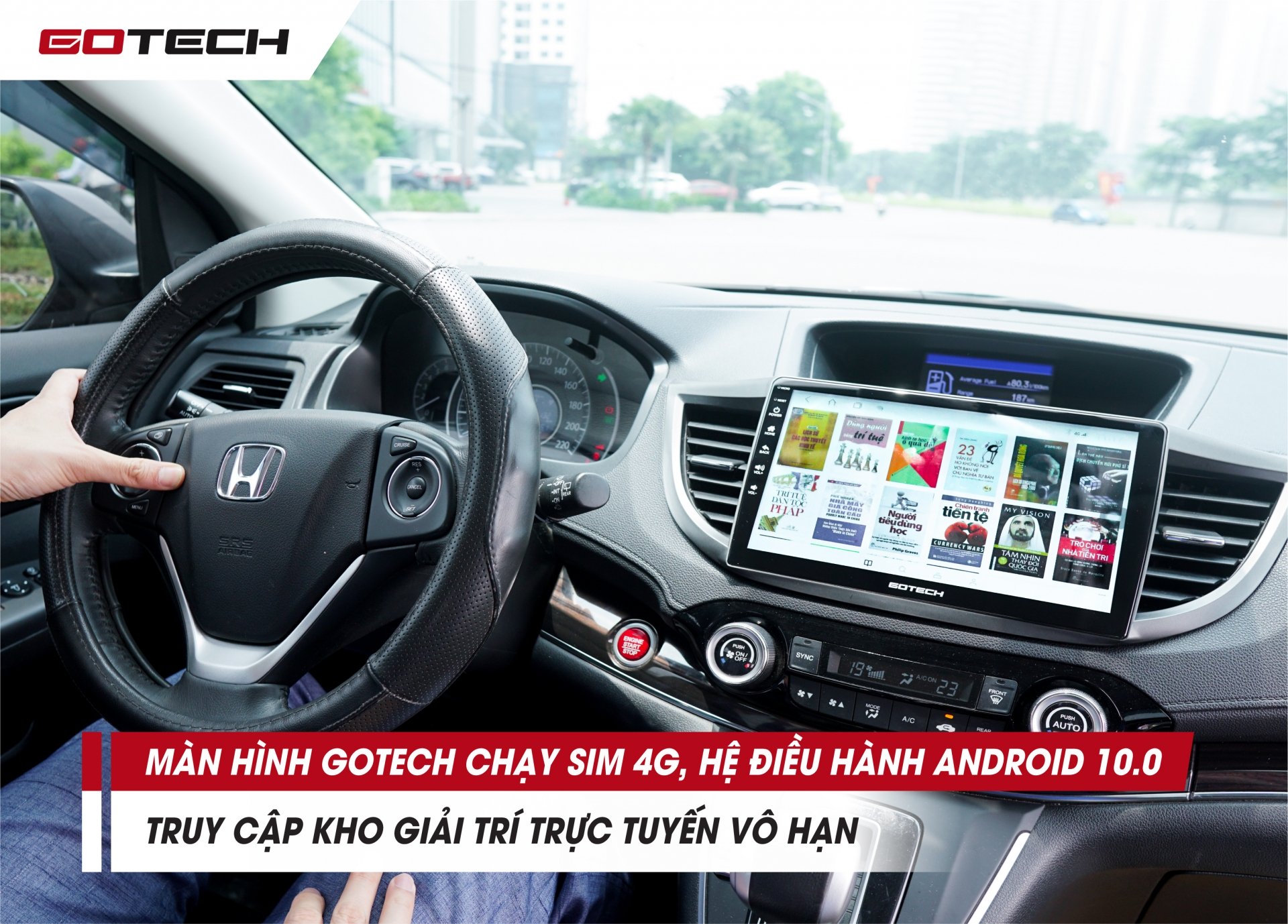 man hinh oto thong minh gotech dieu khien bang giong noi co dang tien