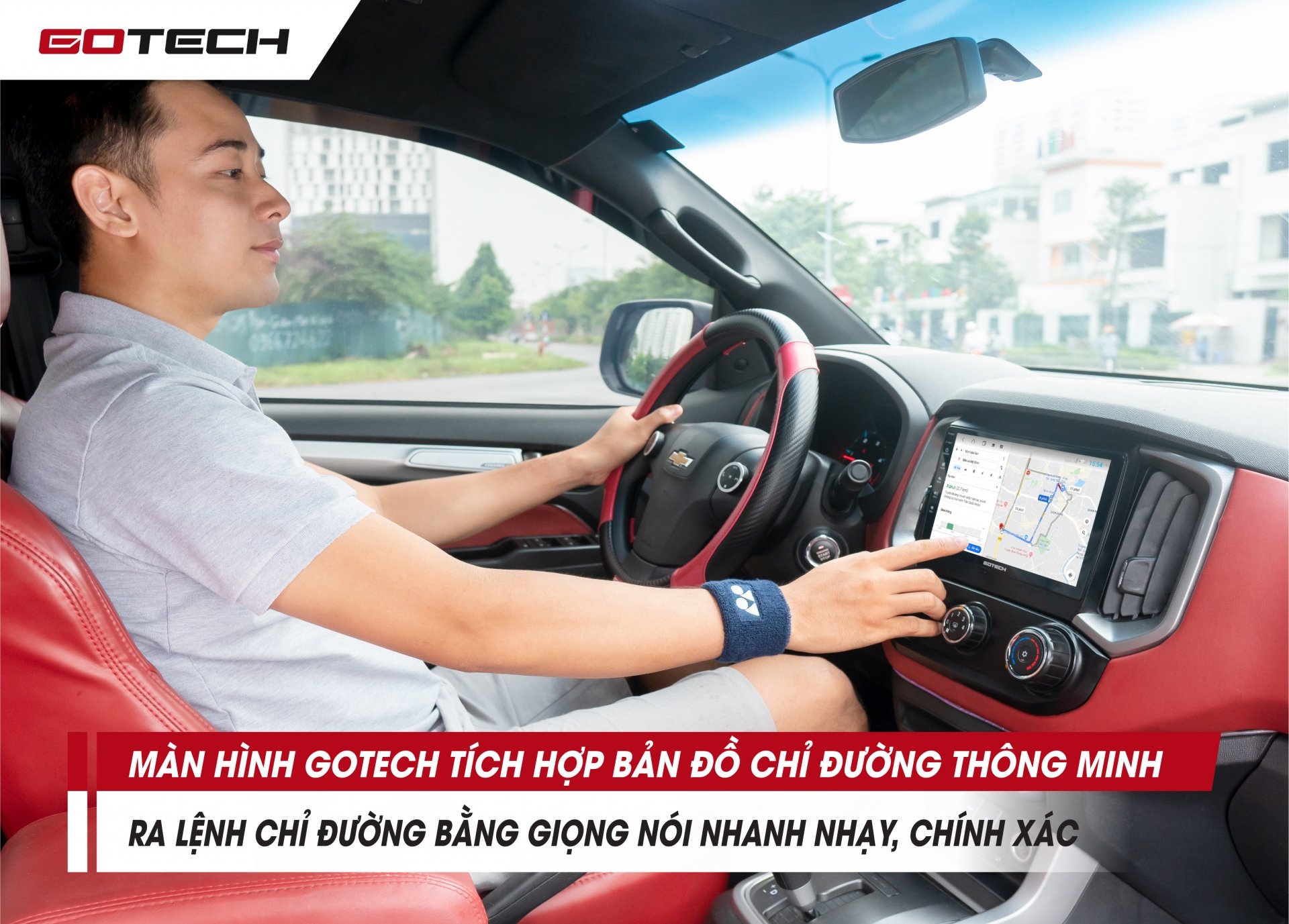 man hinh oto thong minh gotech dieu khien bang giong noi co dang tien