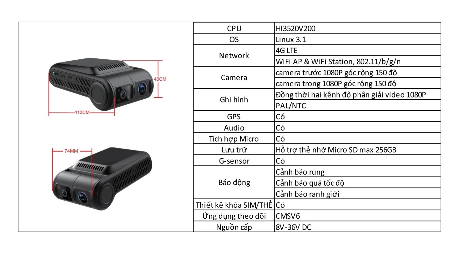 navicom viet nam ra mat he thong camera giam sat chuyen dung cho cac phuong tien van tai