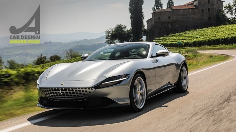 ferrari roma nhan giai thuong thiet ke xe hoi 2020