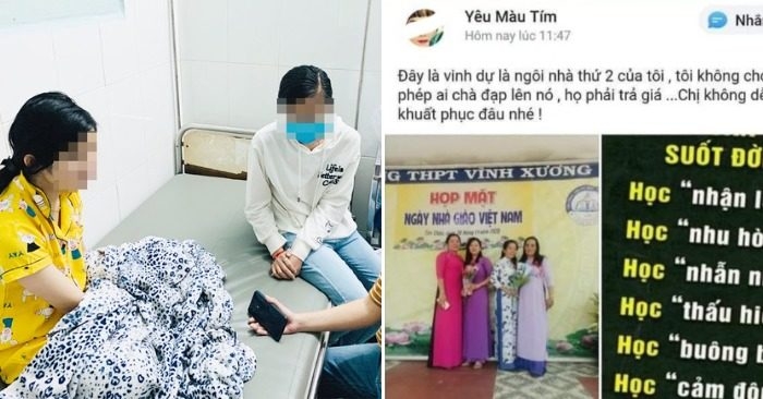 Cô giáo Huệ và các tiếp viên đừng 