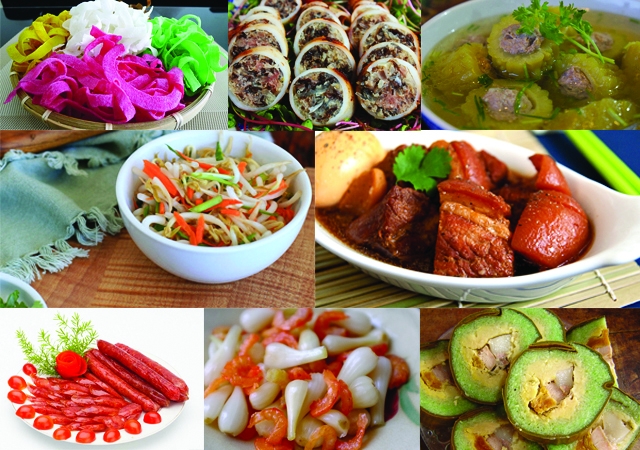 Món ăn phổ biến mâm cỗ Tết hai miền