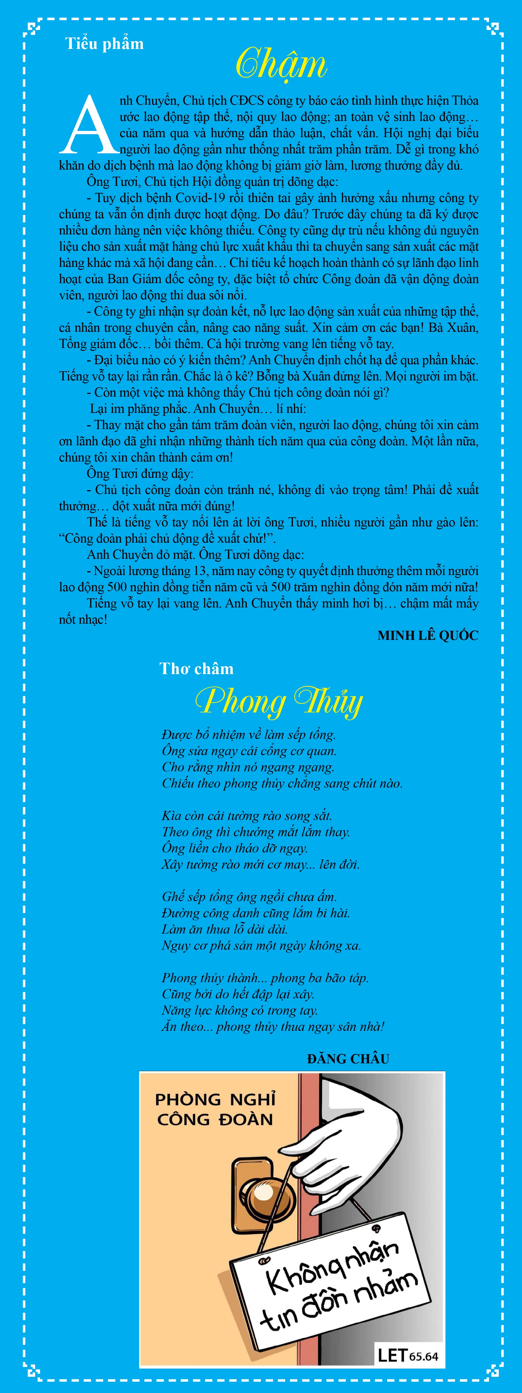 Câu lạc bộ Công đoàn số tháng 3 năm 2021