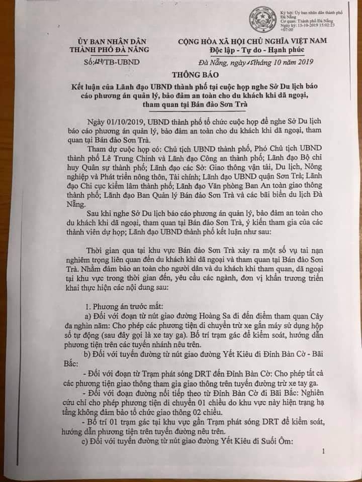 Đà Nẵng thí điểm dùng xe trung chuyển đưa du khách tham quan Sơn Trà da nang thi diem dung xe trung chuyen dua du khach tham quan son tra