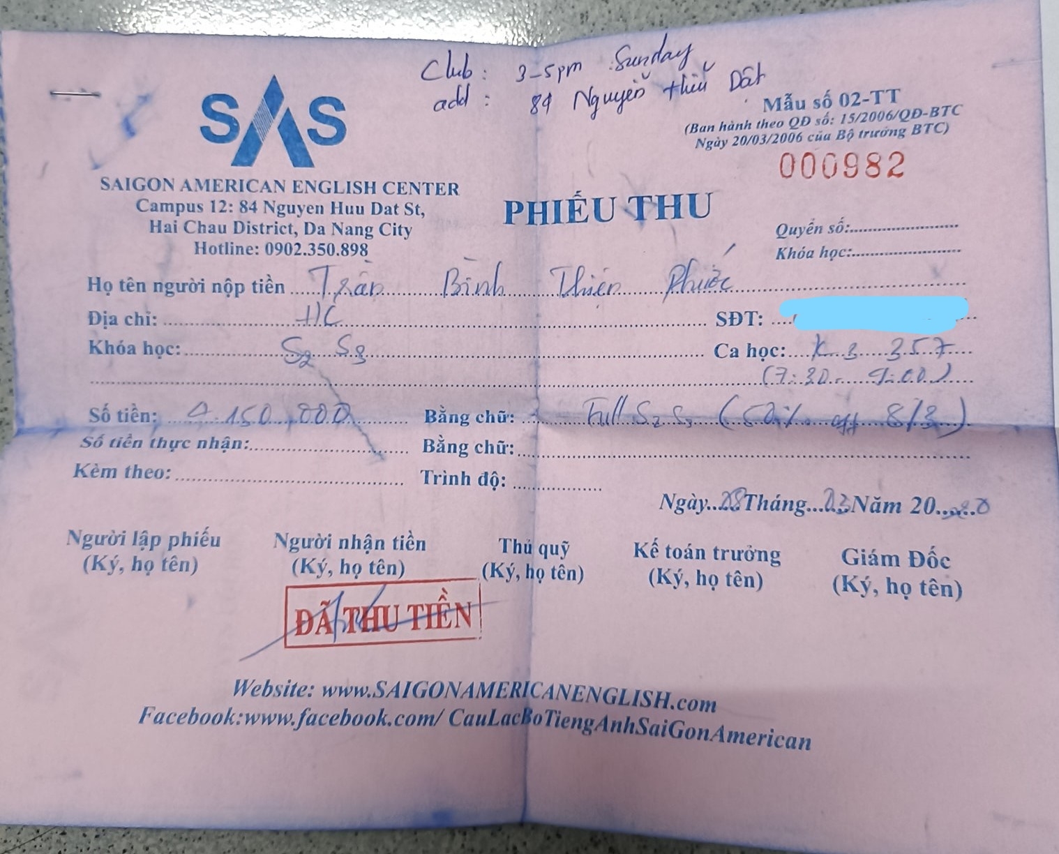 Trung tâm ngoại ngữ SAS bất ngờ đóng cửa, giáo viên và học viên tá hỏa đòi nợ Trung tâm ngoại ngữ SAS bất ngờ đóng cửa, giáo viên và học viên tá hỏa đòi nợ