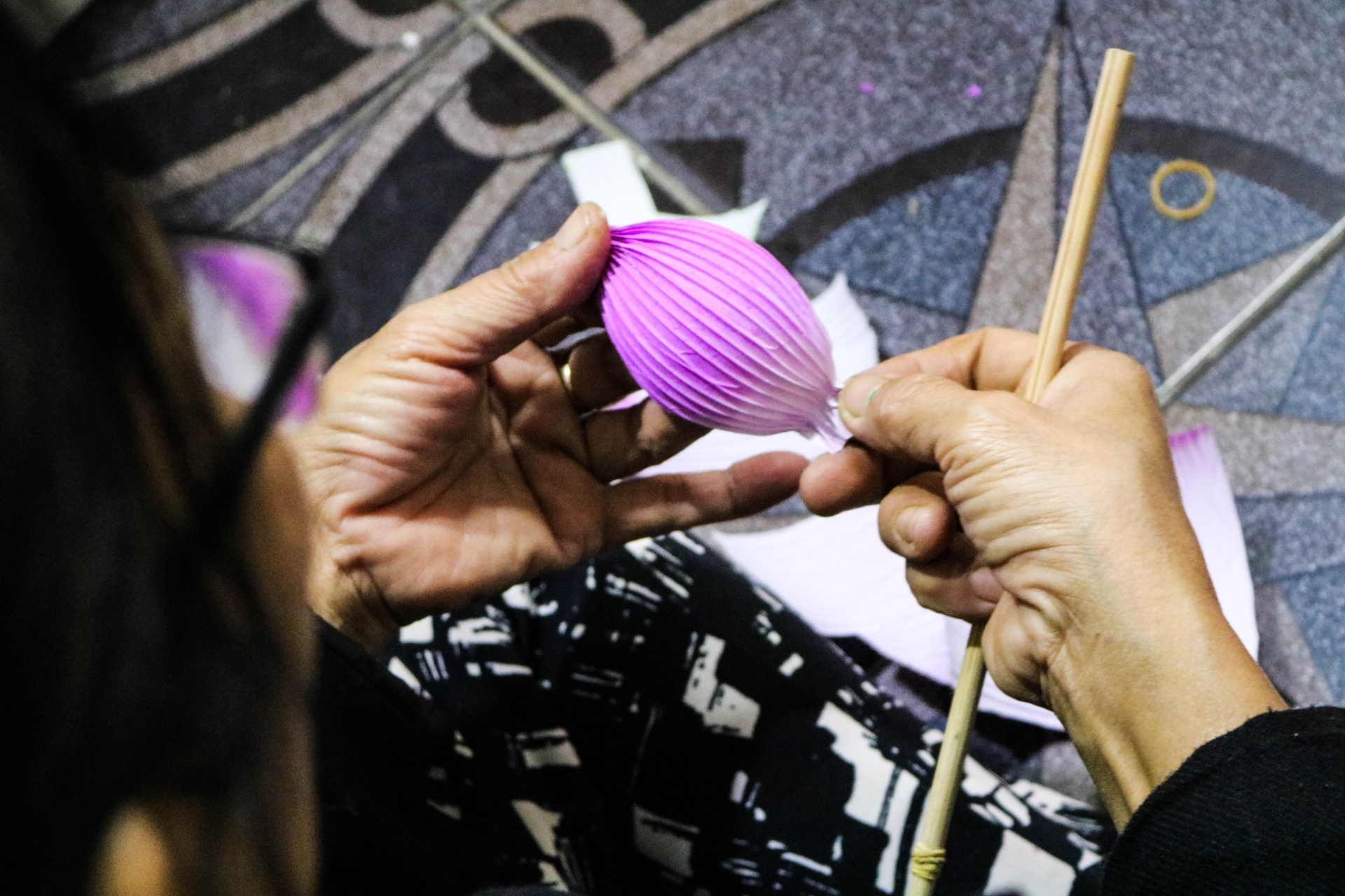 lang lam hoa giay thanh tien nhon nhip khong khi tet