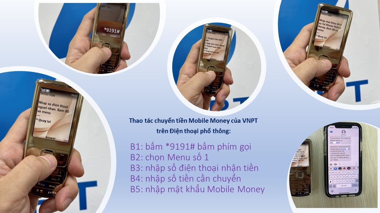 Mobile Money: Dễ dàng sử dụng trên điện thoại phổ thông và smartphone Mobile Money: Dễ dàng sử dụng trên điện thoại phổ thông và smartphone