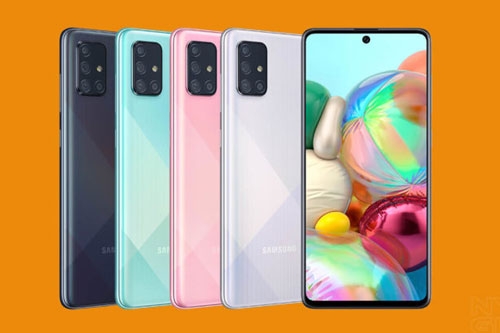 samsung galaxy a71 tien phong bo 4 camera sau 64mp va camera macro chup can canh