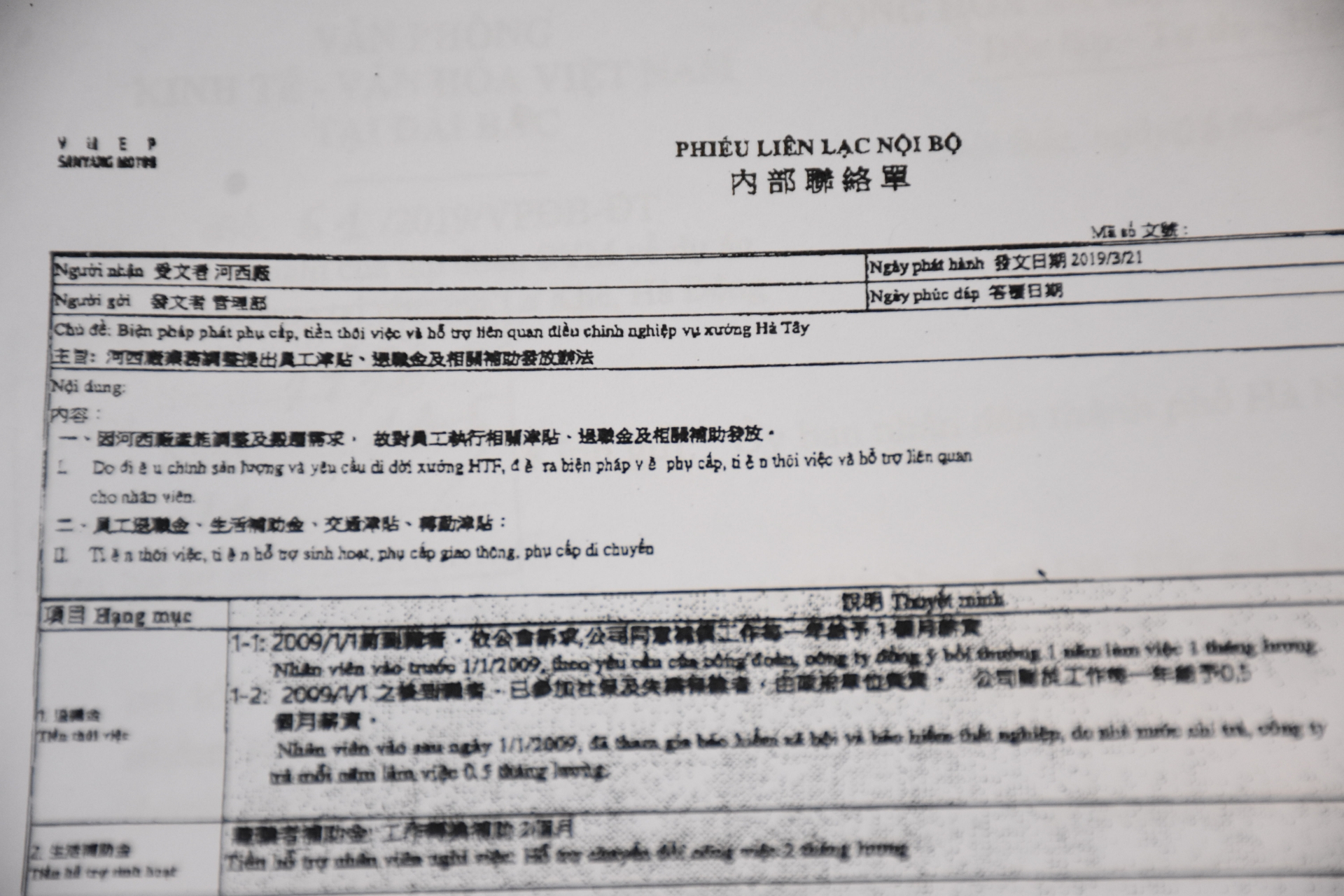 sau 8 tieng rong ra cong bo voi cong nhan vmep tro lai nhu chua bat dau