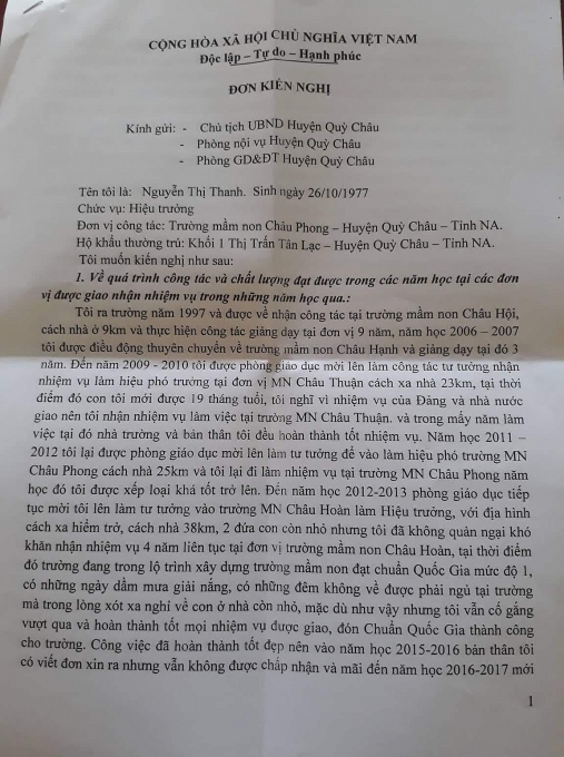 them thong tin ve qua trinh lam viec cua co hieu truong mam non chau phong