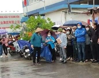 Hải Phòng: Hàng trăm công nhân ngừng việc yêu cầu tăng lương