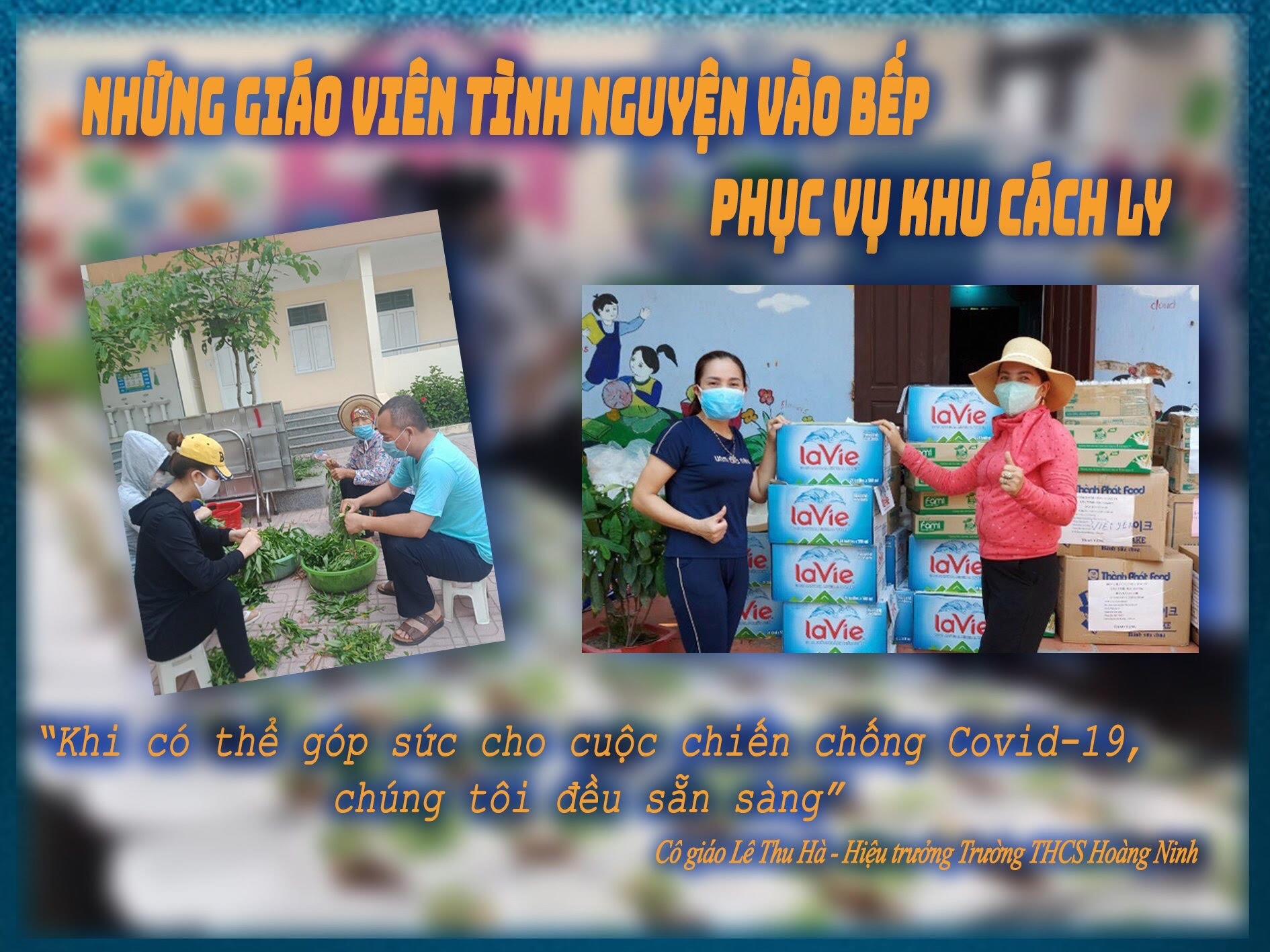 Từ “tâm dịch” Bắc Giang: Những giáo viên tình nguyện vào bếp phục vụ khu cách ly Từ “tâm dịch” Bắc Giang: Những giáo viên tình nguyện vào bếp phục vụ khu cách ly