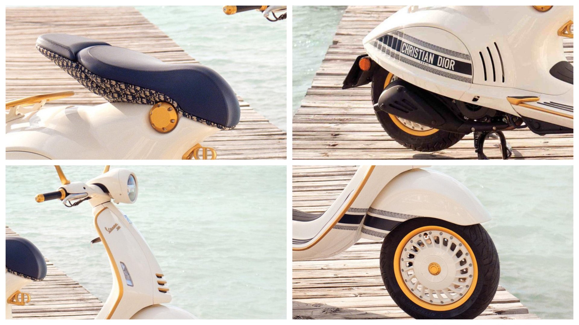 Xe tay ga Vespa 946 Christian Dior: Sự kết hợp của 2 thương hiệu huyền thoại xe tay ga vespa 946 christian dior su ket hop cua 2 thuong hieu huyen thoai