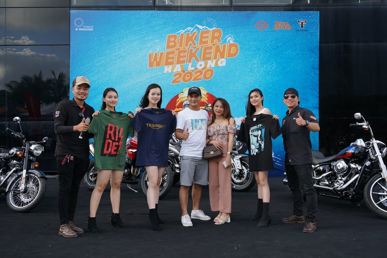 hang tram xe phan khoi lon tham gia ngay hoi bike weekend tai ha long