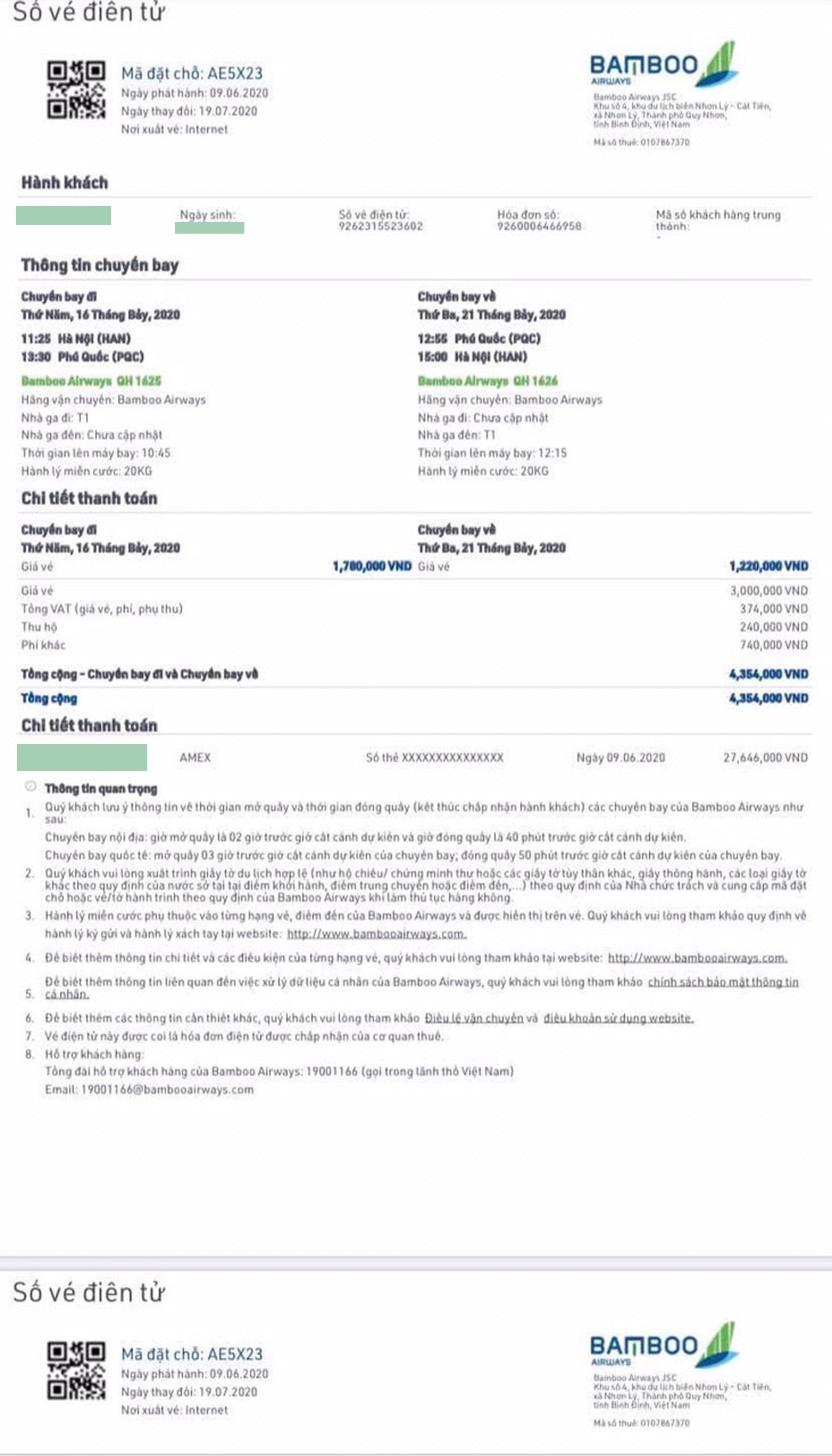 Kỳ 6: Không chỉ VietJet, Bamboo Airways cũng bị hành khách tố làm lộ thông tin cá nhân ky 6 khong chi vietjet bamboo airways cung bi hanh khach to lam lo thong tin ca nhan