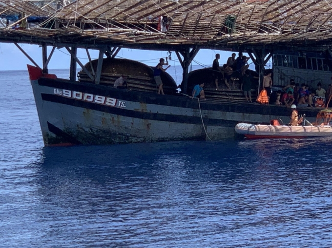 cuu nan thuyen vien tau ca bi tai bien ve bo an toan