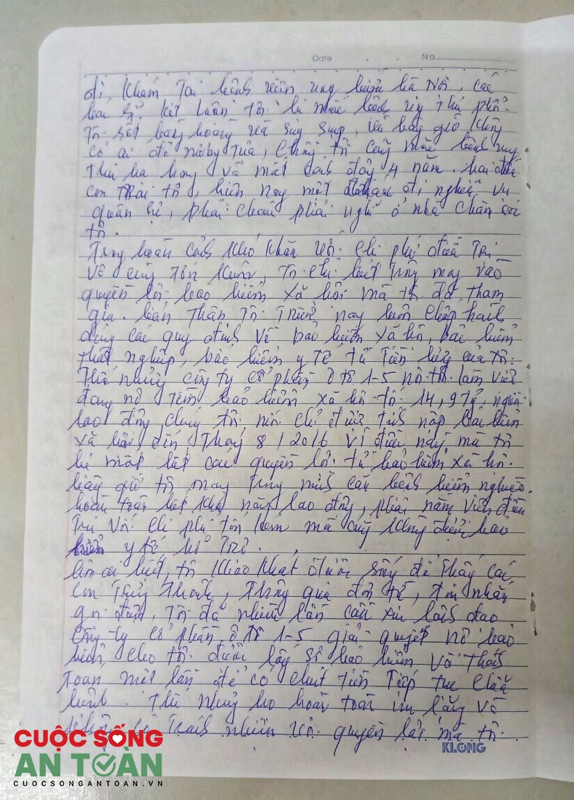 Thư ngỏ của nữ công nhân mắc bệnh hiểm nghèo gửi Chủ tịch UBND TP Hà Nội Thư ngỏ của nữ công nhân mắc bệnh hiểm nghèo gửi Chủ tịch UBND TP Hà Nội