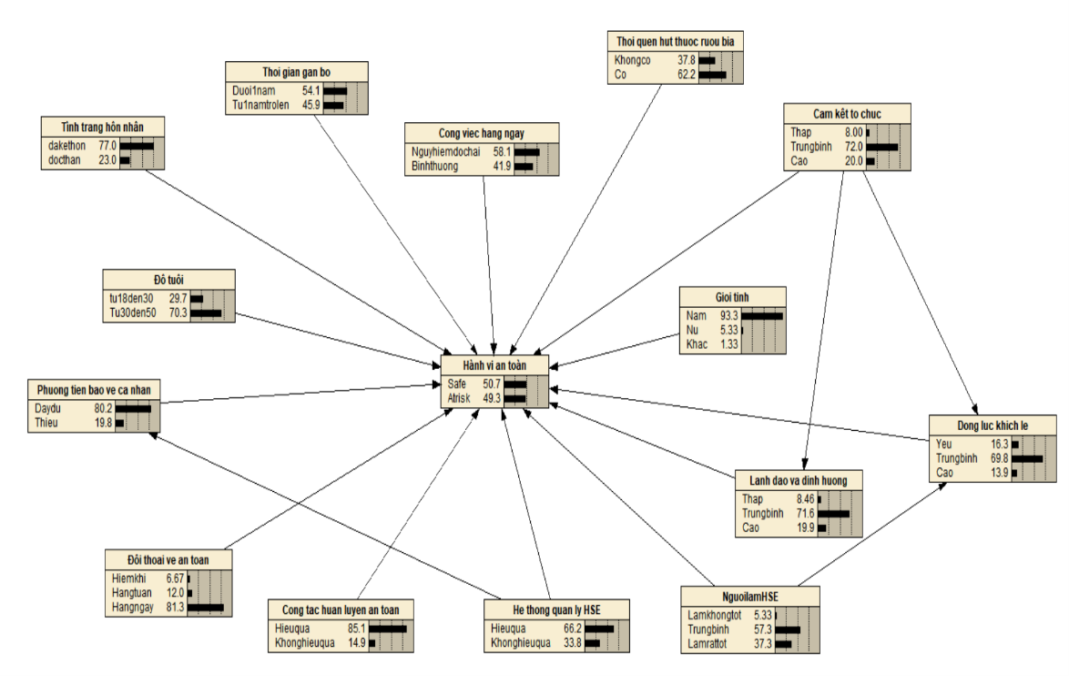 Ứng dụng Baysian Belief Networks phân tích các yếu tố ảnh hưởng đến hành vi an toàn