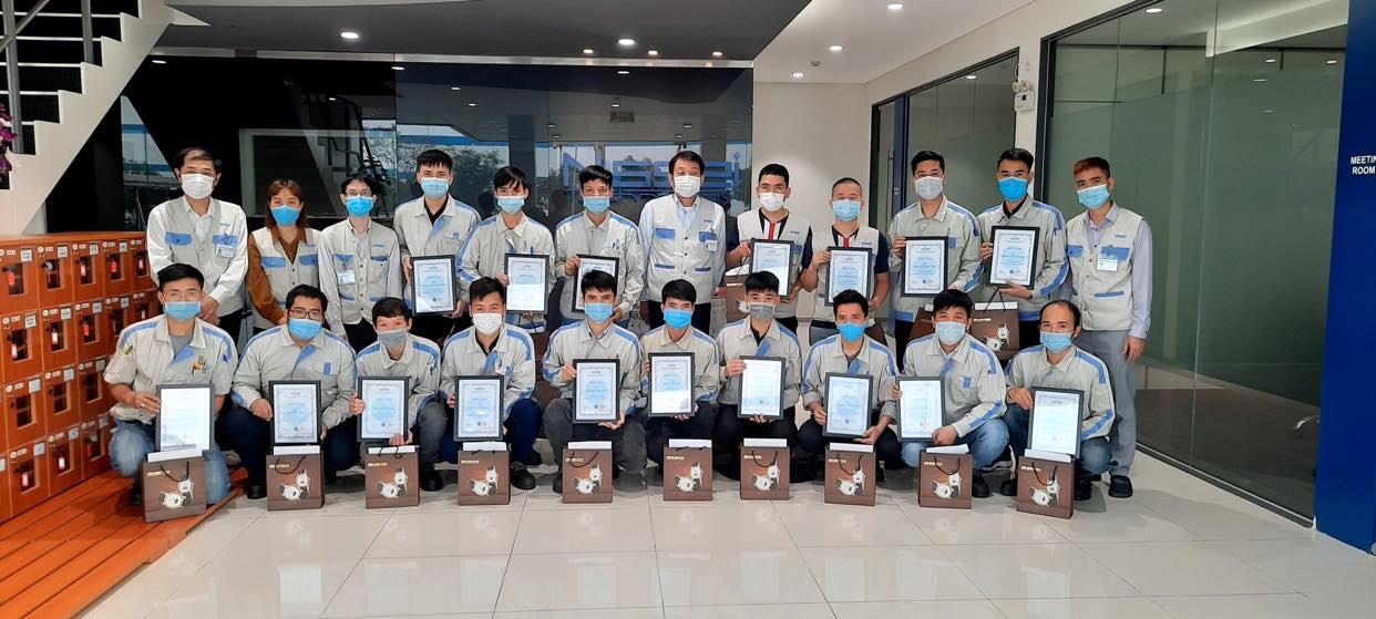 Cùng ngắm đồng phục công nhân của Công ty TNHH Công nghệ Nissei Việt Nam