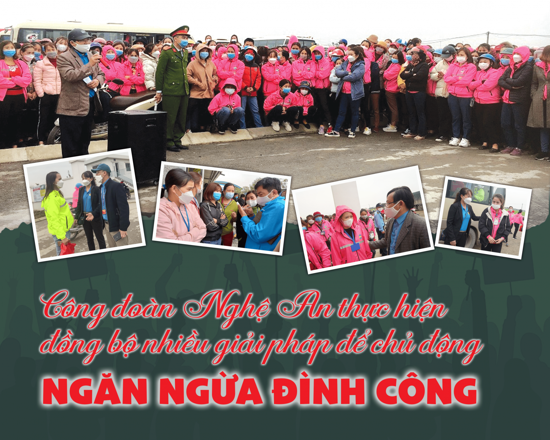 Công đoàn Nghệ An: Thực hiện đồng bộ các giải pháp để chủ động ngăn ngừa đình công Công đoàn Nghệ An: Thực hiện đồng bộ các giải pháp để chủ động ngăn ngừa đình công