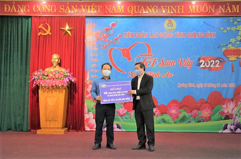 LĐLĐ tỉnh Quảng Bình tổ chức chương trình Tết Sum vầy 2022 ấm ấp, tươi vui