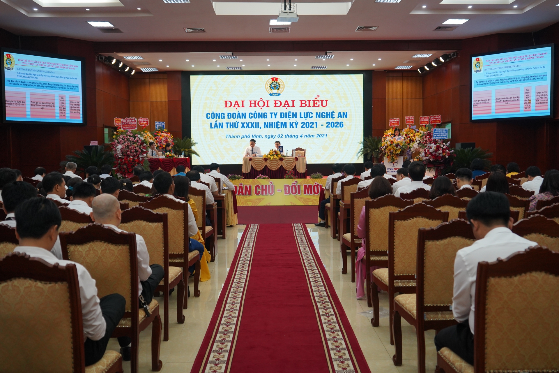 Công ty Điện lực Nghệ An tổ chức Đại hội Công đoàn nhiệm kỳ 2021 -2026
