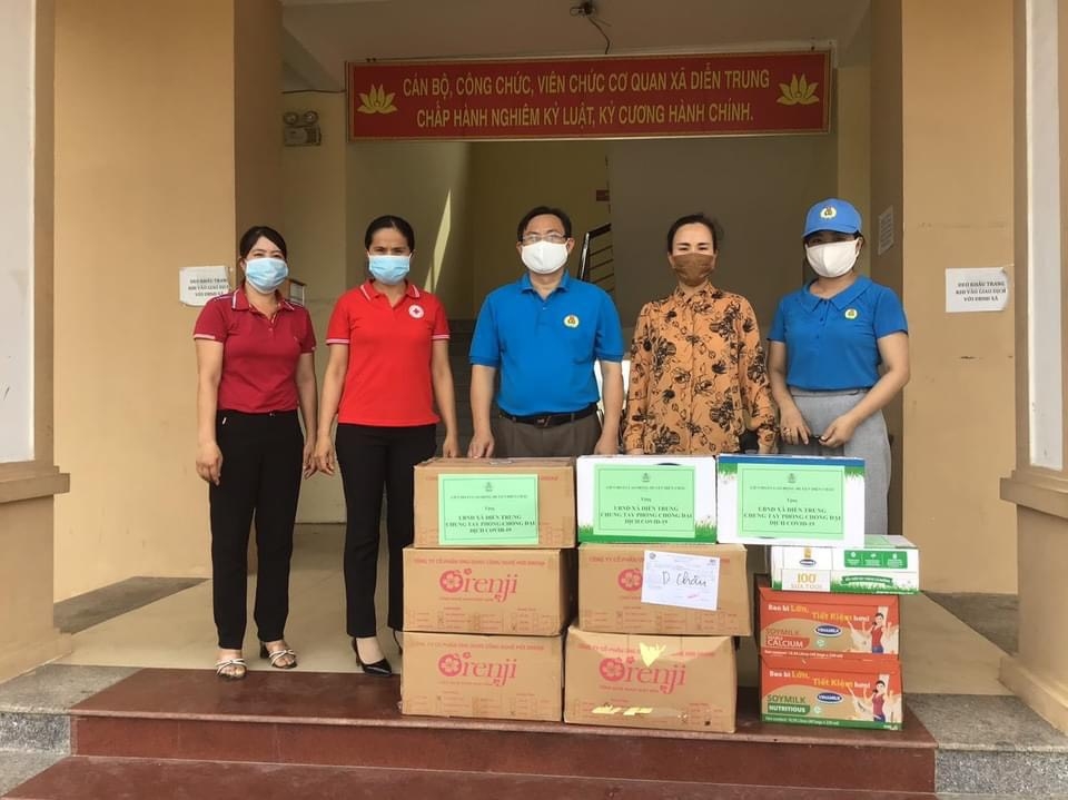 Các cấp công đoàn huyện Diễn Châu (Nghệ An) tích cực tham gia phòng chống dịch bệnh