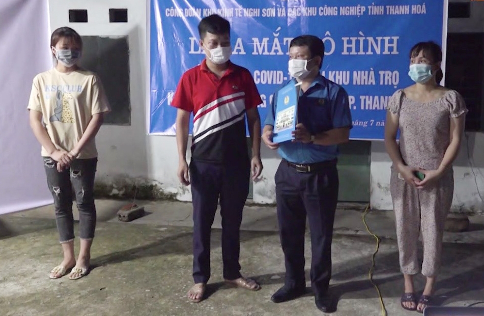 Thanh Hóa: Ra mắt Tổ An toàn Covid-19 tại khu nhà trọ