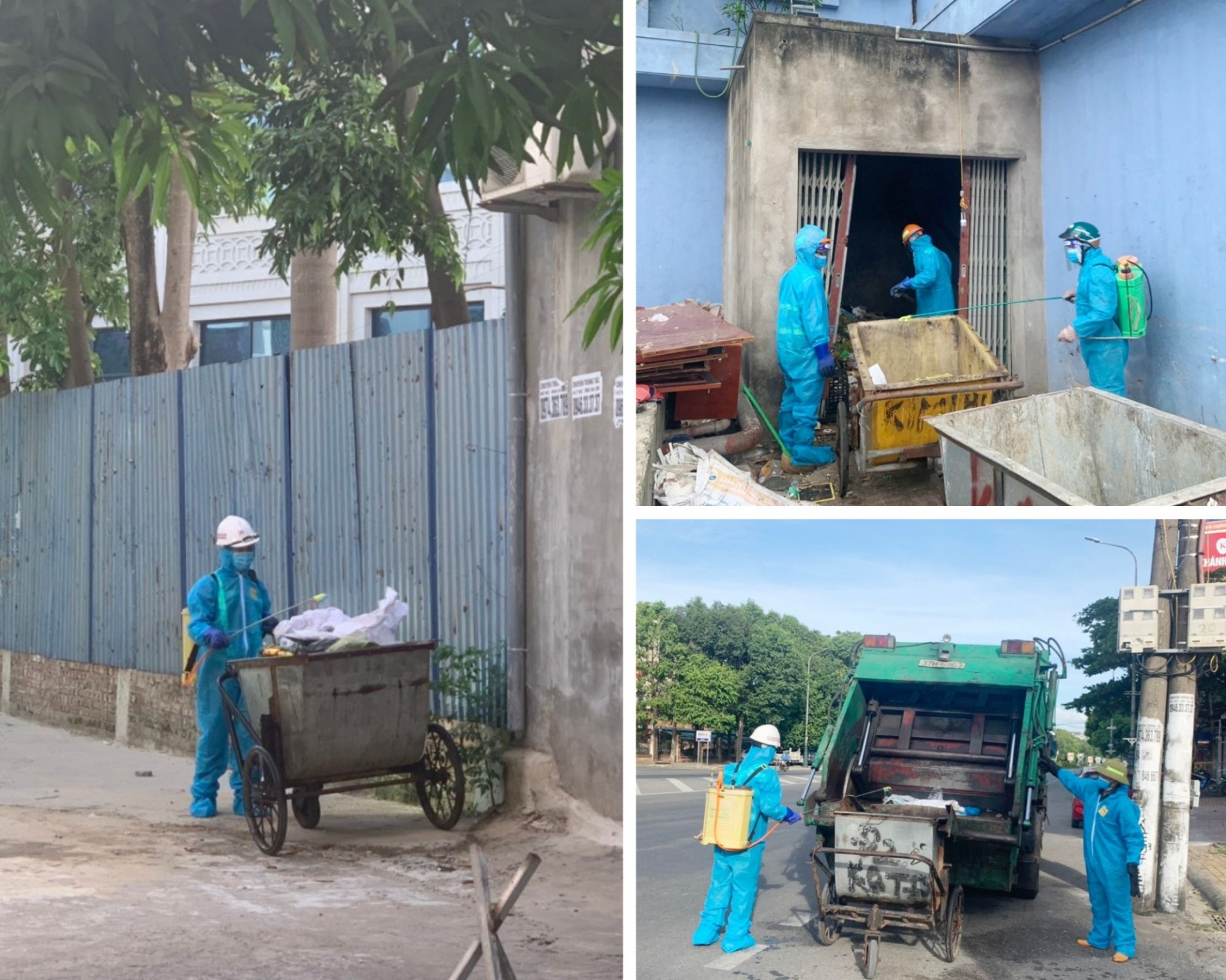 Nghệ An: Công nhân môi trường đô thị lặng lẽ làm việc trong thời điểm dịch bệnh