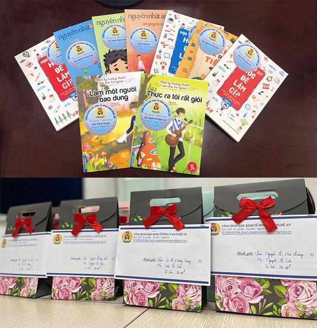 Tặng sách cho con công nhân lao động: Việc làm thiết thực và ý nghĩa