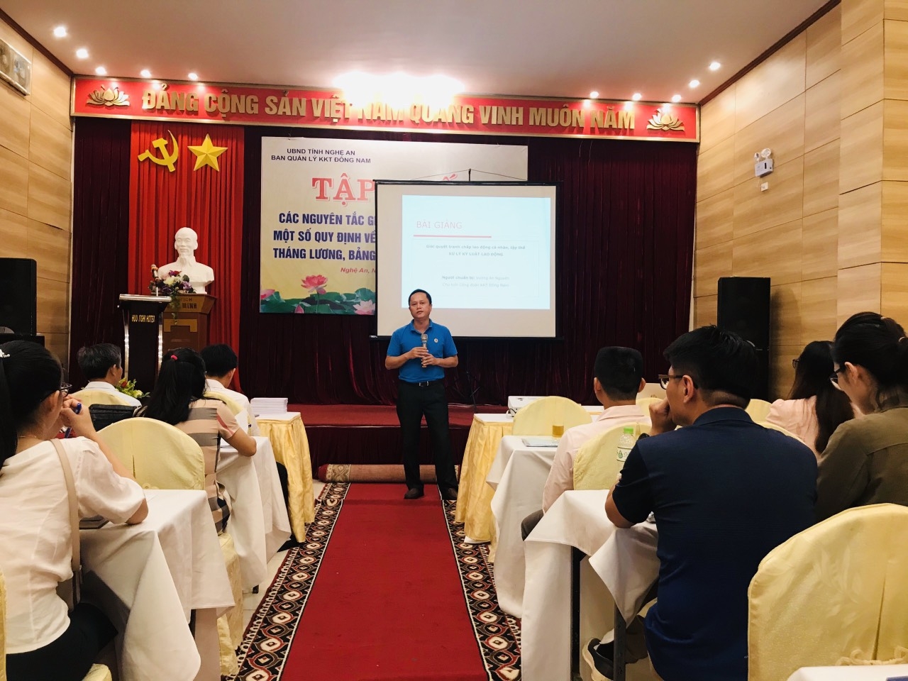 Ban quản lý Khu kinh tế Đông Nam Nghệ An: Tập trung quản lý nhà nước về lao động Ban quản lý Khu kinh tế Đông Nam Nghệ An: Tập trung quản lý nhà nước về lao động