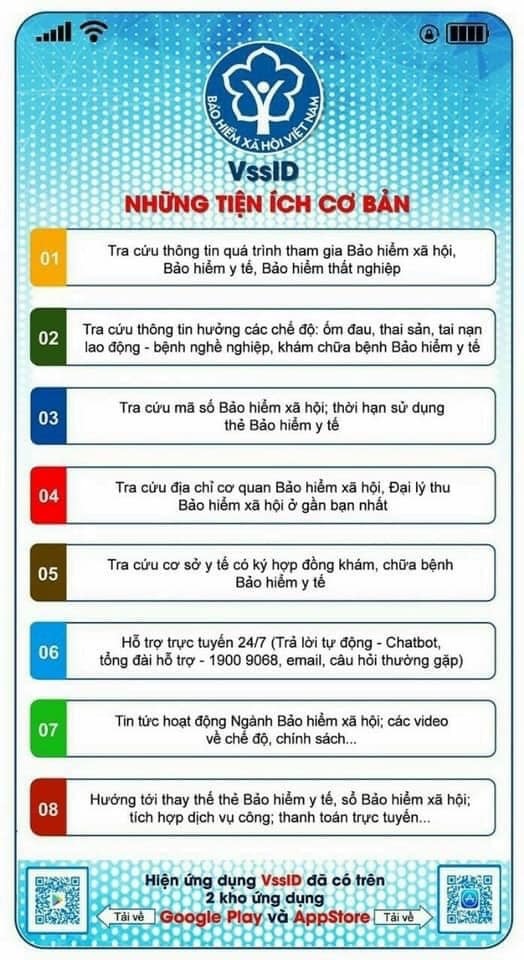 Ứng dụng VssID - Bảo hiểm xã hội số thuận lợi, tiện ích cho người dùng Ứng dụng VssID - Bảo hiểm xã hội số thuận lợi, tiện ích cho người dùng