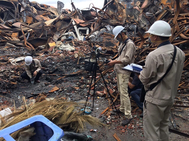 Kết quả kiểm tra nhanh môi trường sau vụ cháy Công ty Rạng Đông ket qua kiem tra nhanh moi truong sau vu chay cong ty rang dong