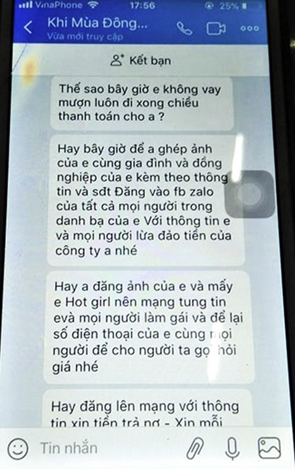 Rụng rời tay chân khi vay tiền lãi suất 20%/ngày qua app rung roi tay chan khi vay tien lai suat 20ngay qua app