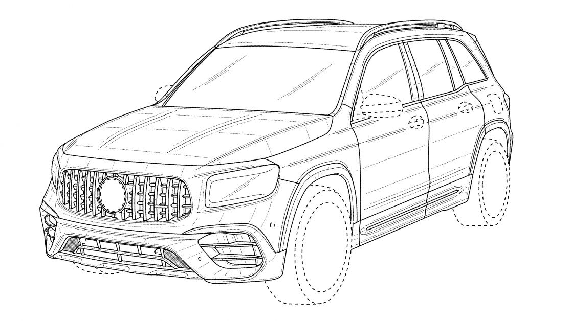Lộ diện Mercedes-AMG GLB 45 qua ảnh phác thảo