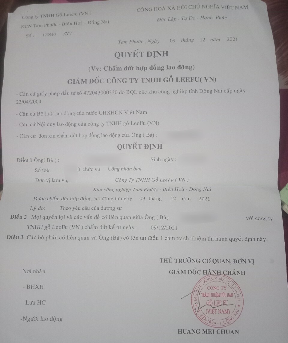 Công nhân Công ty Gỗ Lee Fu mất việc: Người về quê, người chật vật tìm việc làm Công nhân Công ty Gỗ Lee Fu mất việc: Người về quê, người chật vật tìm việc làm