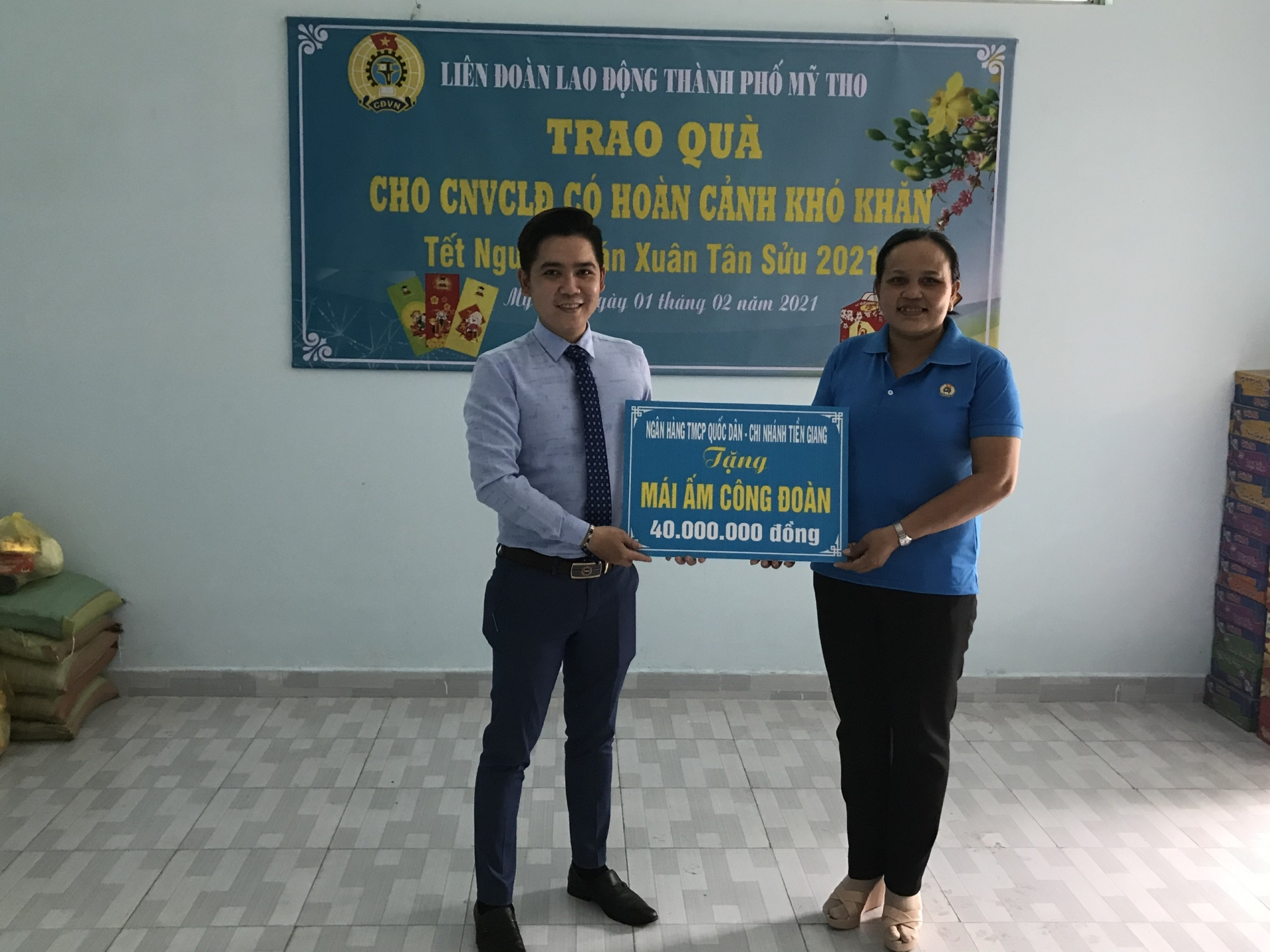 LĐLĐ TP Mỹ Tho: Chăm lo cho người lao động ăn Tết an toàn, đầy đủ, sum vầy