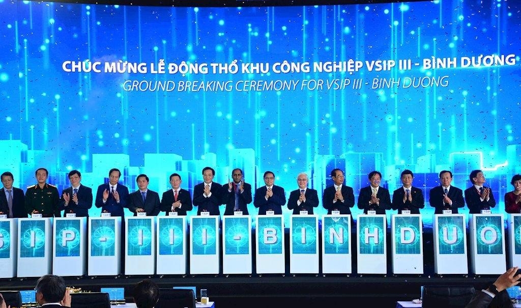 Thủ tướng Chính phủ Phạm Minh Chính tham dự lễ khởi công VSIP III Thủ tướng Chính phủ Phạm Minh Chính tham dự lễ khởi công VSIP III