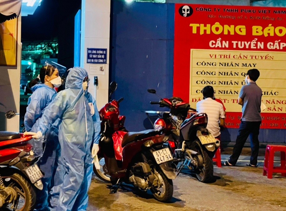 Bình Dương: Xuất hiện các ca nhiễm, nghi nhiễm Covid-19 là công nhân