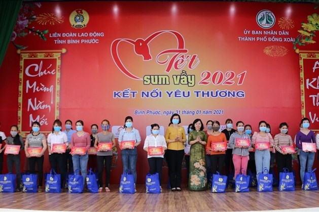 Bình Phước: Dự kiến chi hơn 30 tỷ đồng chăm lo đoàn viên, NLĐ dịp Tết Nguyên đán 2022