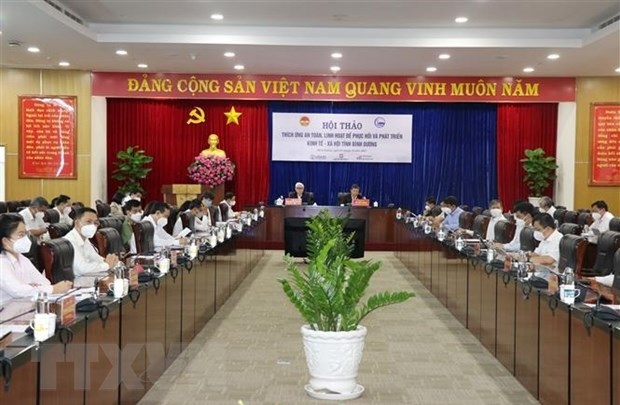 Bình Dương tiếp tục tìm giải pháp chống dịch hiệu quả, sản xuất tăng trưởng