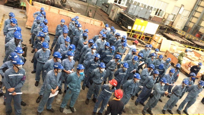 Hà Tĩnh: Tăng cường phòng chống dịch virus corona cho công nhân khu kinh tế Vũng Áng ha tinh tang cuong phong chong dich virus corona cho cong nhan khu kinh te vung ang