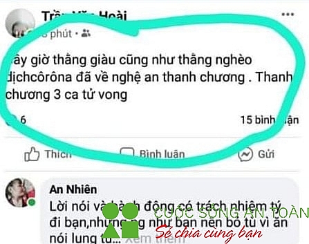 Nghệ An: Một tài khoản facebook đăng tin thất thiệt về Covid -19 ở Thanh Chương nghe an mot tai khoan facebook dang tin that thiet ve covid 19 o thanh chuong