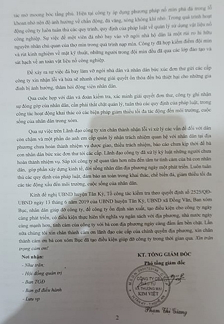 Doanh nghiệp nổ mìn khai thác đá, dân sống trong sợ hãi doanh nghiep no min khai thac da dan song trong so hai