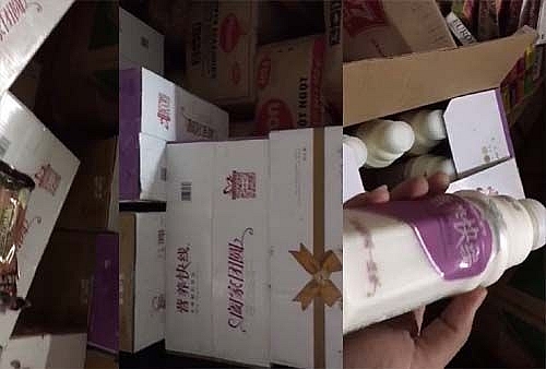 tich thu gan 2 tan banh keo sua dong chai khong ro nguon goc xuat xu