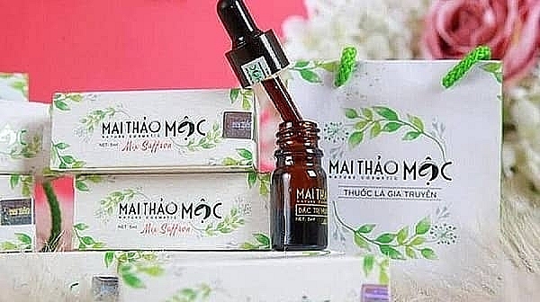 nghe an dinh chi luu hanh thu hoi my pham mai thao moc khong dat chat luong