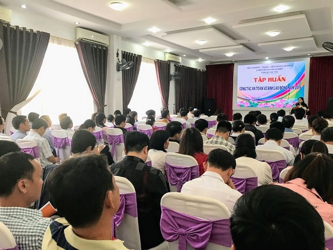 100 học viên được tập huấn công tác an toàn vệ sinh lao động 100 hoc vien duoc tap huan cong tac an toan ve sinh lao dong