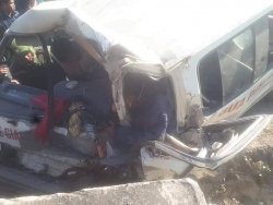 Xe chở đoàn người khuyết tật lên biên giới gặp nạn, nhiều người thương vong