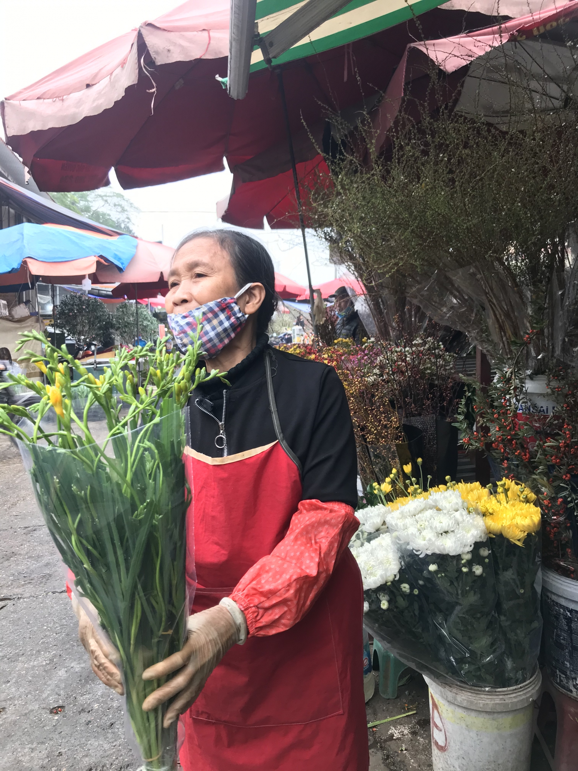 Lao động chợ hoa lao đao vì dịch Covid - 19 Lao động chợ hoa lao đao vì dịch Covid - 19